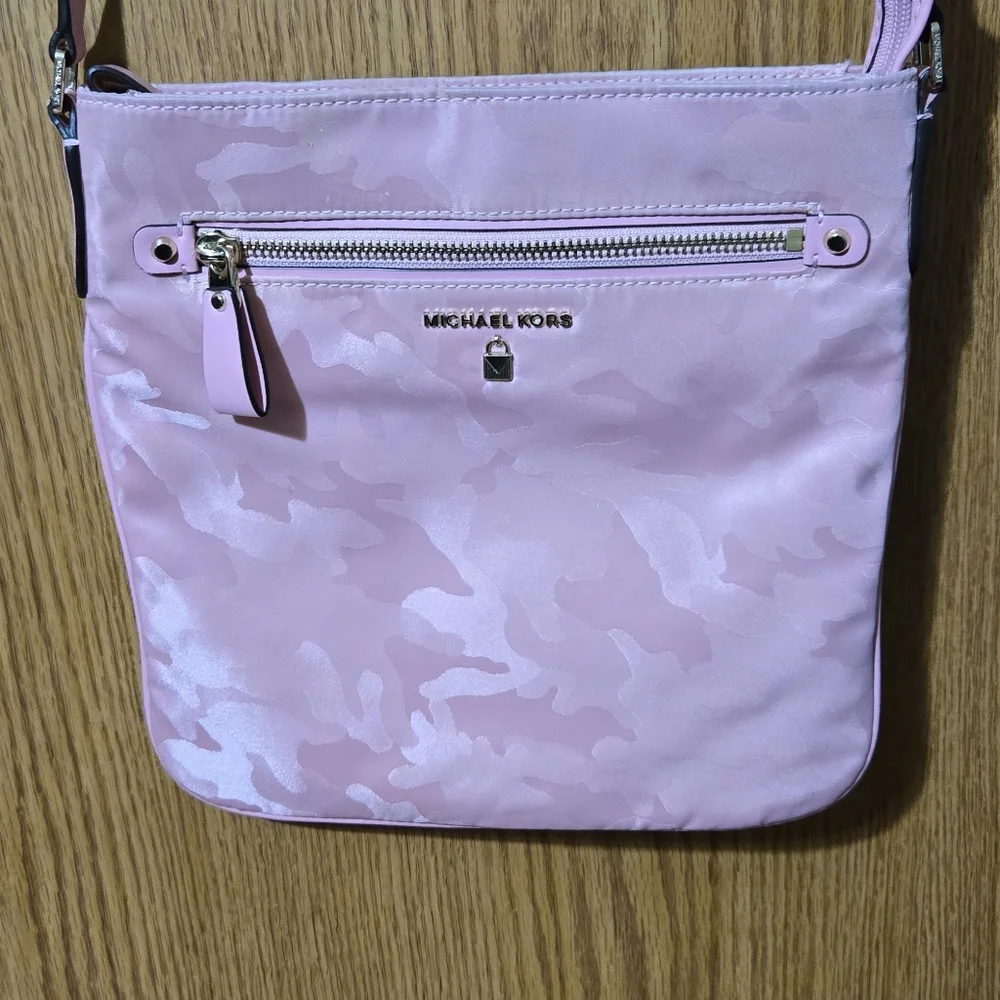 Michael Kors Pink Camouflage Crossbody Bag